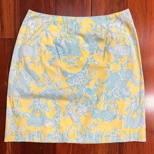 Lilly Pulitzer Vintage Sunshine Junkanoo Animal Print Skirt